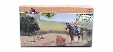 Rider & Accessories with Horse Box Set - 84248