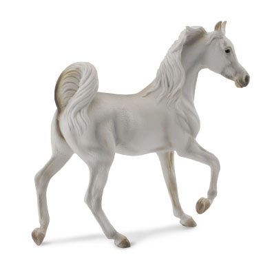 阿拉伯母马 - 灰色 - horses-1-20-scale