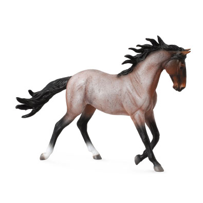 Mustang Mare – Bay Roan  - horses-1-20-scale