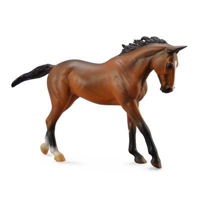 Thoroughbred Mare Bay - Deluxe 1:12 Scale - horses-deluxe-1-12-scale
