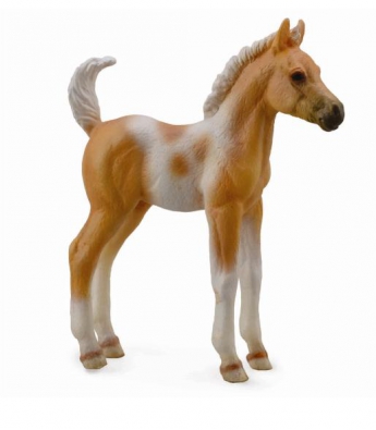 Pinto Foal Standing -Palomino - horses-1-20-scale