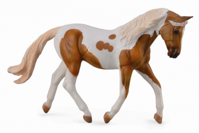 Pinto Mare Palomino - horses-1-20-scale