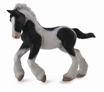Gypsy Foal - Black & White Piebald - horses-1-20-scale