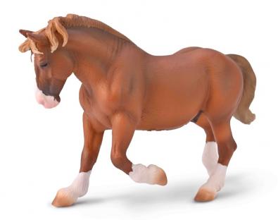 Breton Draft Horse Stallion Chestnut - horses-1-20-scale