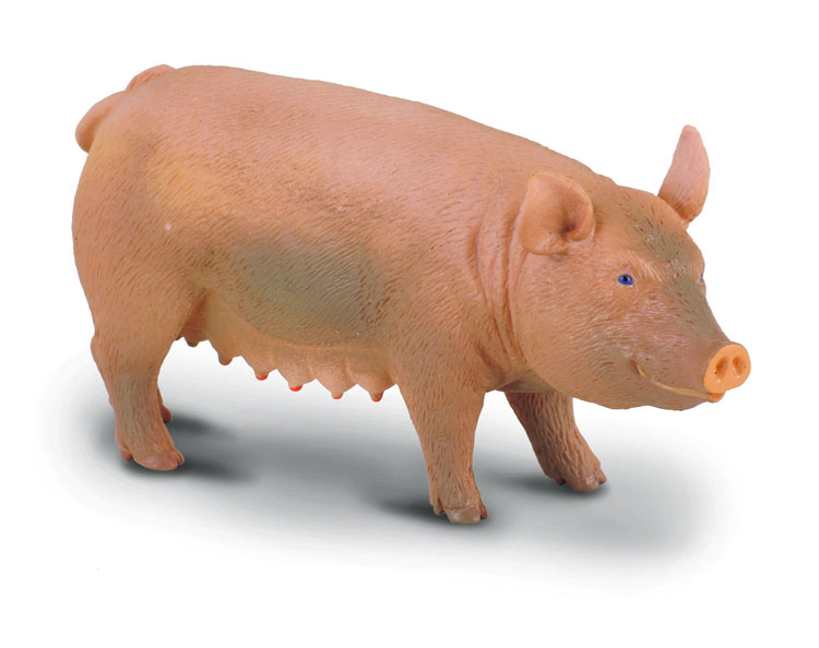 Piglet standing 5 cm collecta farm 88063