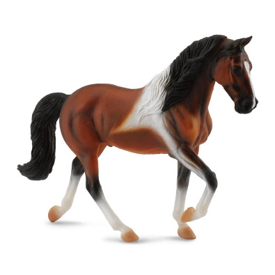 Semental Tennessee Walking Castaño Oscuro Pinto - horses-1-20-scale