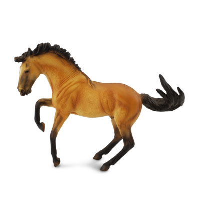 卢西塔诺公马 - 鹿皮色 - horses-1-20-scale