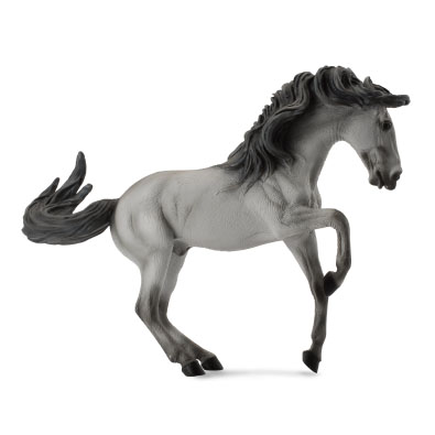卢西塔诺公马 - 灰色 - horses-1-20-scale
