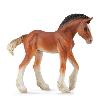 Potro Clydesdale Castaño Oscuro - horses-1-20-scale