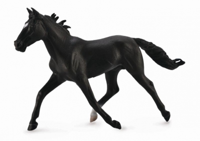 Standardbred Pacer Stallion Black - horses-1-20-scale