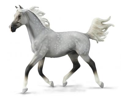 1：12 半阿拉伯公马 - 斑点灰色 - horses-deluxe-1-12-scale