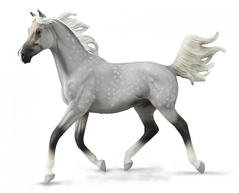 Half Arabian Stallion Dapple Grey - Deluxe 1:12 Scale - Collecta