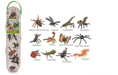 Caja de collecta con mini insectos y araña - A1106