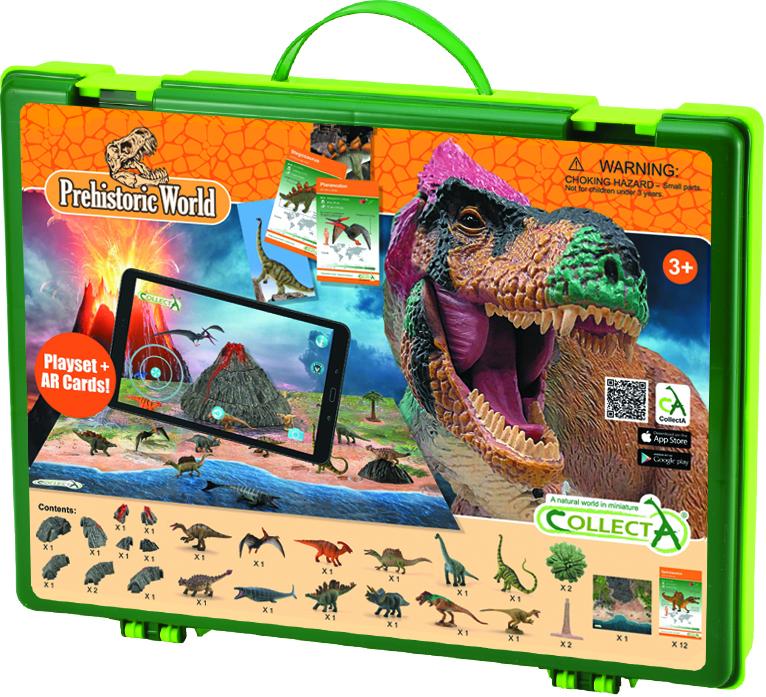 CollectA AR Mini Dinosaurs Playset - Collecta Figures: Animal Toys,  Dinosaurs, Farm, Wild, Sea, Insect, Horses, Prehistoric, Woodlands, Dogs,  Cats, Animal Replica